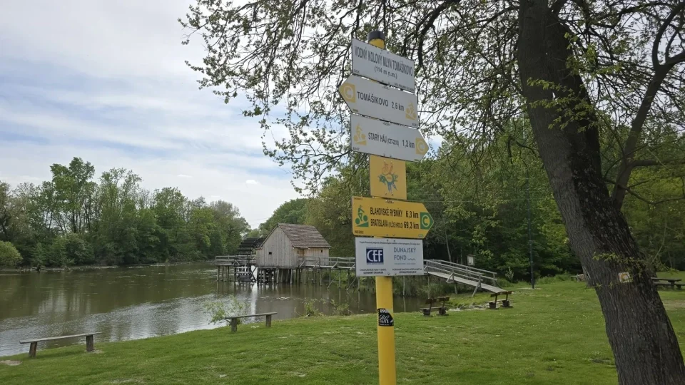 Žitný ostrov, vodní mlýny na kole