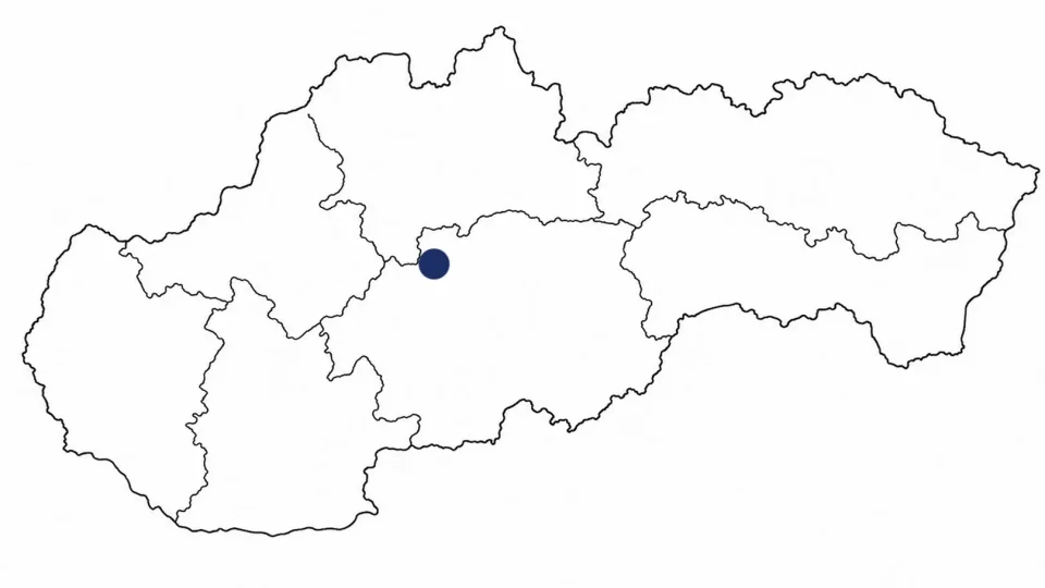 Mapa Slovenska, města