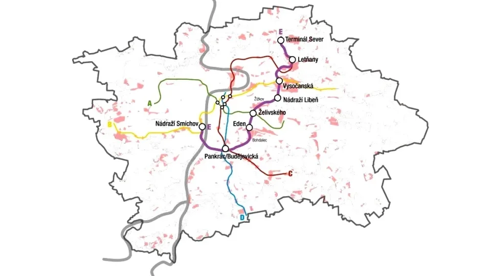 Metro E, vizualizace