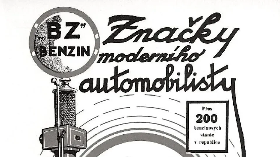 Retro, čerpací stanice
