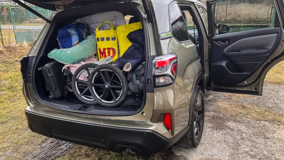 Subaru trip, Baťa, cesta