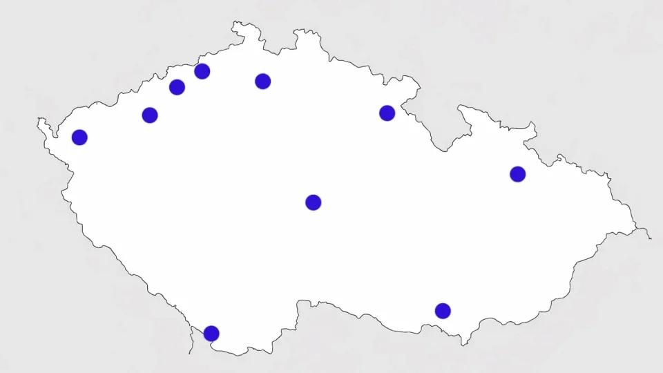 Slepá mapa česko, přehrady