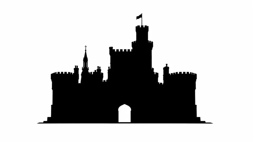Silueta hrad zámek