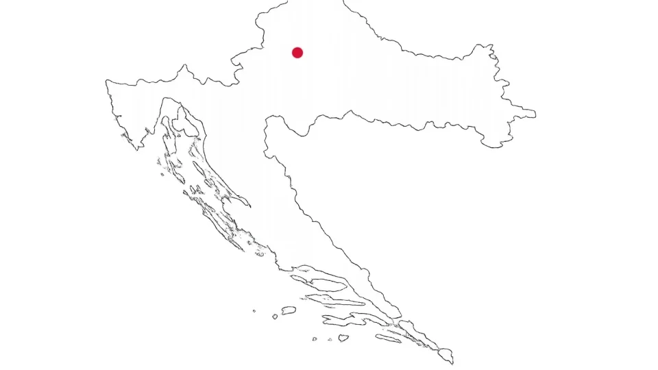 Slepá mapa Chorvatsko
