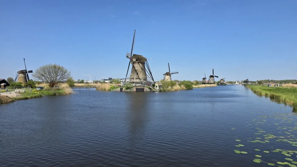 Větrné mlýny v Kinderdijk