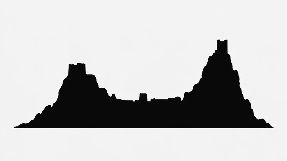 Silueta hrad zámek