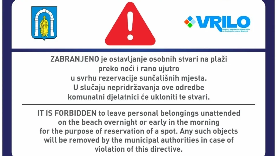 Zákaz ručníků