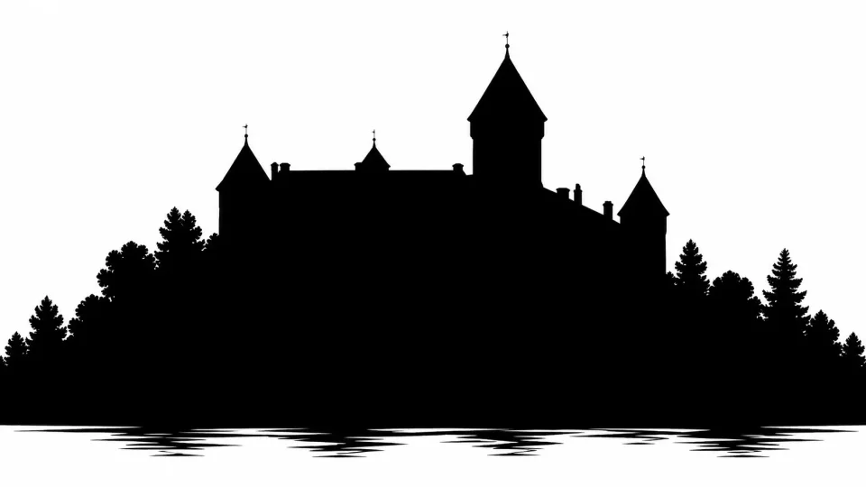 Silueta hrad zámek