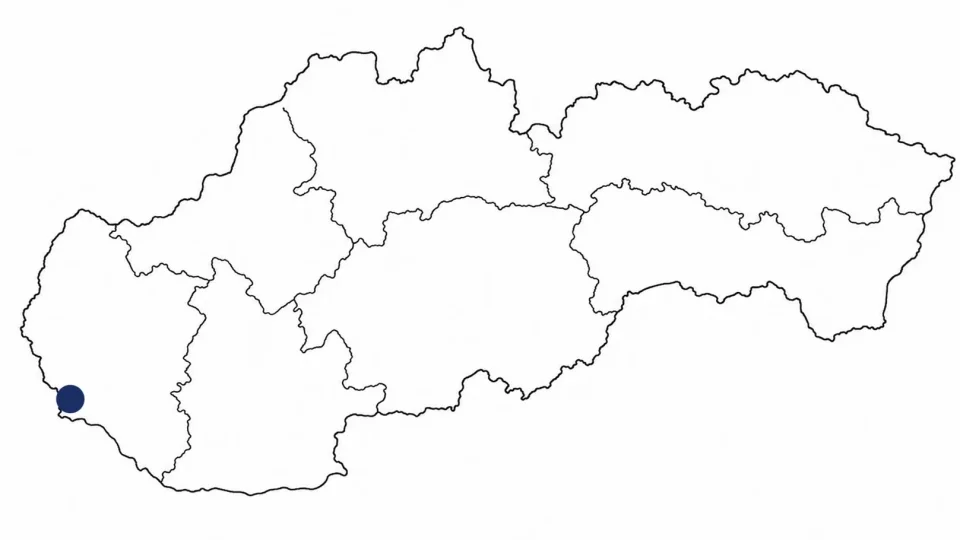 Mapa Slovenska, města