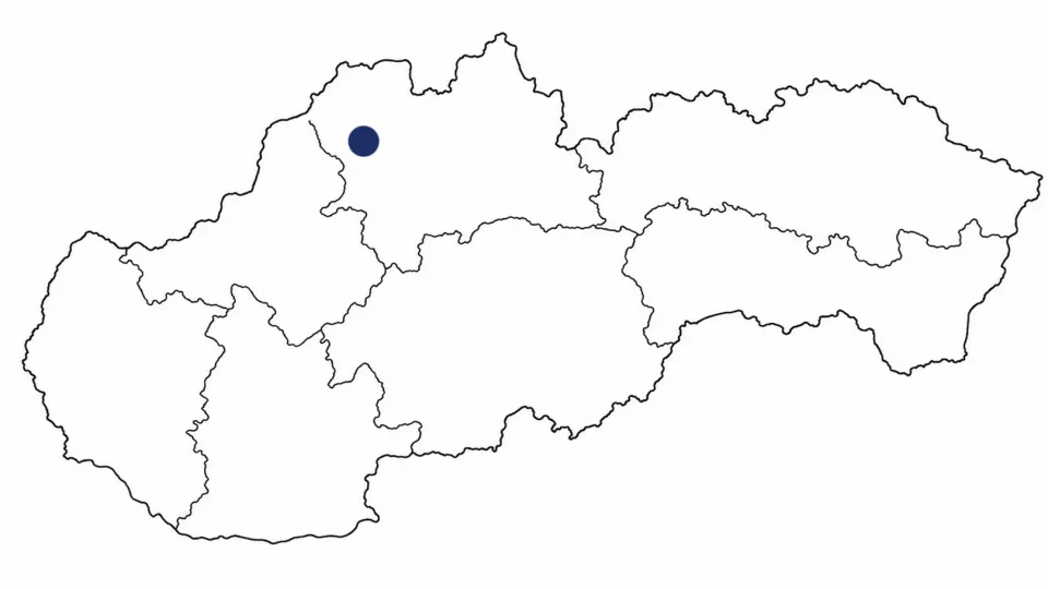 Mapa Slovenska, města