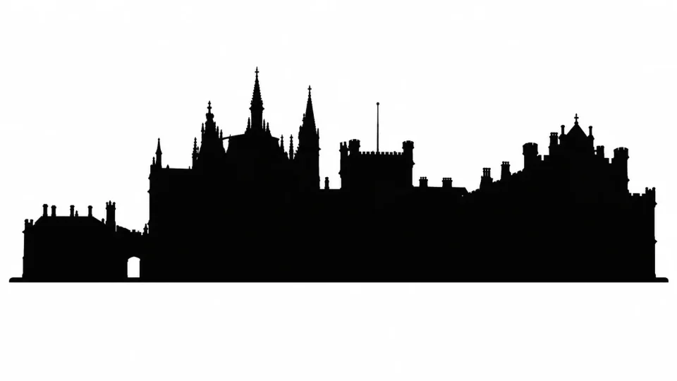 Silueta hrad zámek