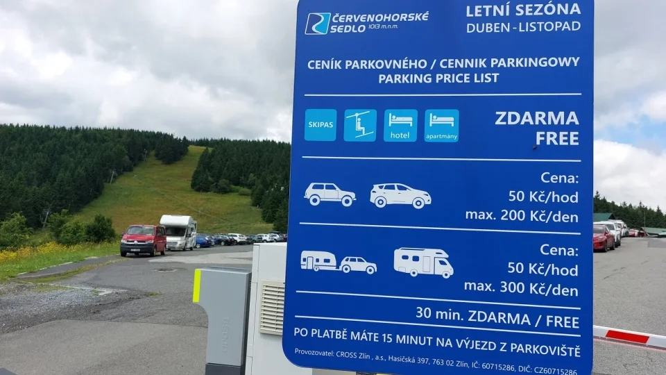 Parkování červenohorské sedlo