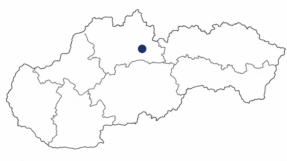 Mapa Slovenska, města