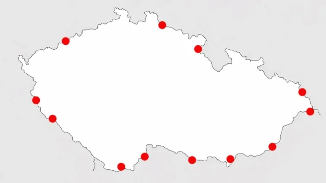 Kvíz: Slepá mapa a nejznámější české hraniční přechody. Každý by měl vědět, kudy opouští republiku