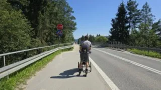 Czorsztýnské jezero inline brusle