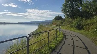 Czorsztýnské jezero inline brusle