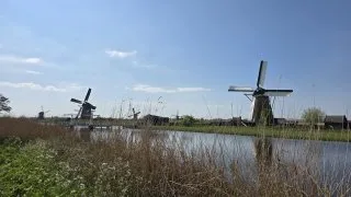 Větrné mlýny v Kinderdijk