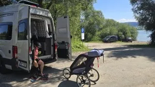 Czorsztýnské jezero inline brusle