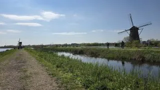 Větrné mlýny v Kinderdijk