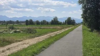 Nowy Targ-Trstená cyklostezka inline brusle