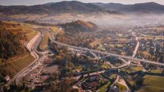 Polsko, silnice S1, Živecké Beskydy