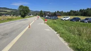 Czorsztýnské jezero inline brusle