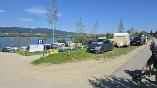 Czorsztýnské jezero inline brusle