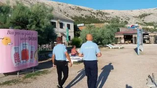 Ručníky na pláži v Chorvatsku