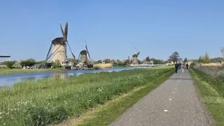 Větrné mlýny v Kinderdijk