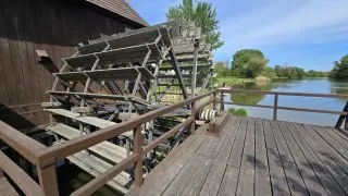 Žitný ostrov, vodní mlýny na kole