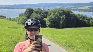 Czorsztýnské jezero inline brusle