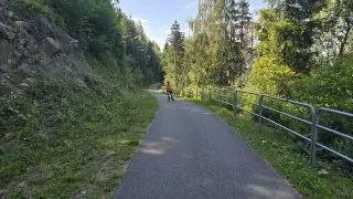 Czorsztýnské jezero inline brusle