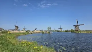 Větrné mlýny v Kinderdijk
