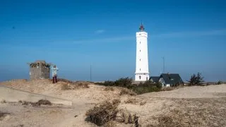 Subaru trip Dánsko, maják Blåvandshuk Fyr