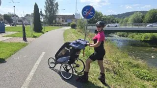 Nowy Targ-Trstená cyklostezka inline brusle