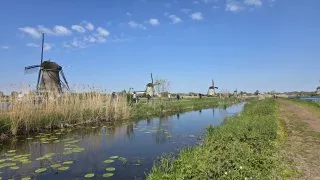 Větrné mlýny v Kinderdijk