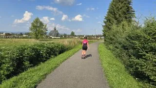 Nowy Targ-Trstená cyklostezka inline brusle