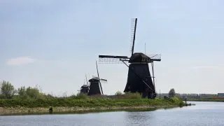 Větrné mlýny v Kinderdijk