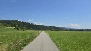 Nowy Targ–Czorsztynzské jezero cyklostezka brusle