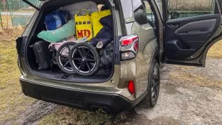 Subaru trip, Baťa, cesta