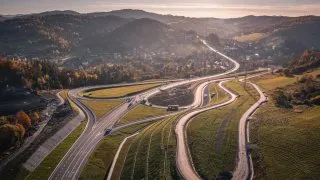 Polsko, silnice S1, Živecké Beskydy