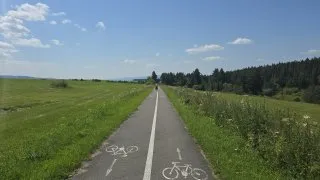 Nowy Targ-Trstená cyklostezka inline brusle