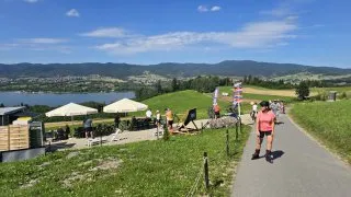 Czorsztýnské jezero inline brusle