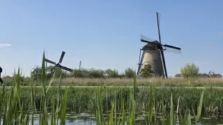 Větrné mlýny v Kinderdijk