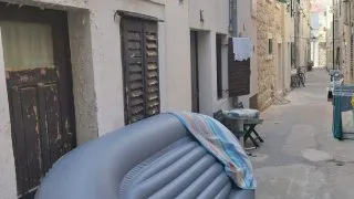 Ručníky na pláži v Chorvatsku