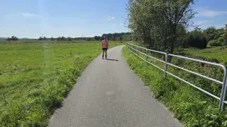 Czorsztýnské jezero inline brusle