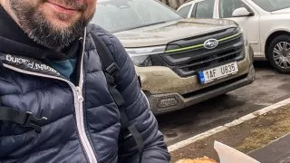 Subaru trip, Baťa, cesta