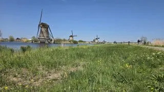 Větrné mlýny v Kinderdijk