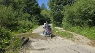 Nowy Targ–Czorsztynzské jezero cyklostezka brusle