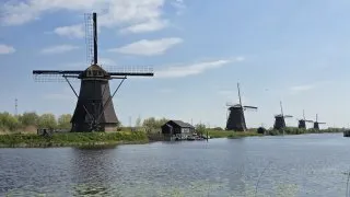 Větrné mlýny v Kinderdijk